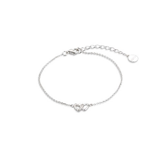 Armband Damen "Love Story" Silber Herz