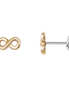 Ohrstecker Damen "Symbolic Power" Silber goldfarben Un