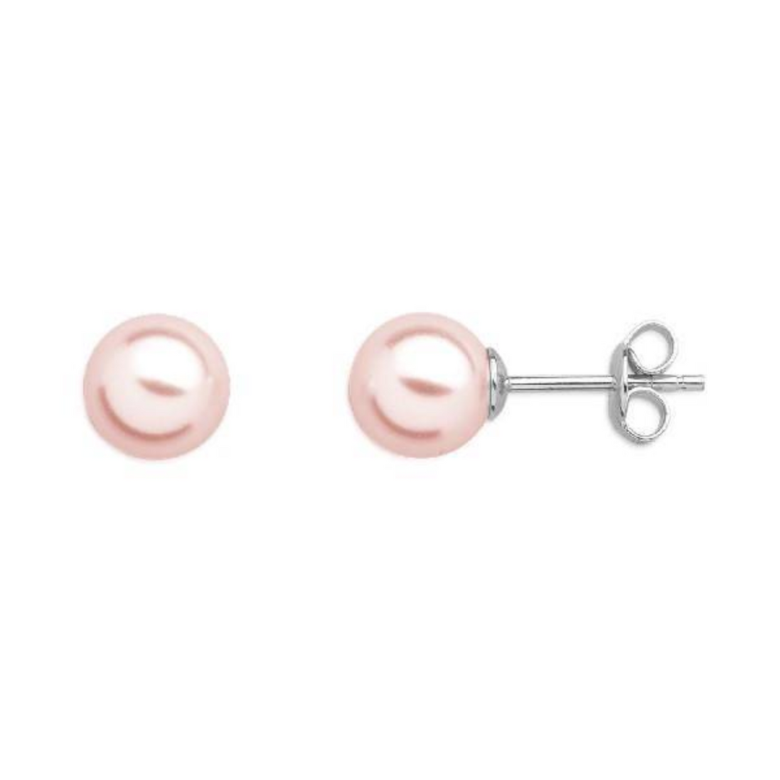 Ohrstecker Damen "Pearl Dreams" Silber Perle Altrosa X