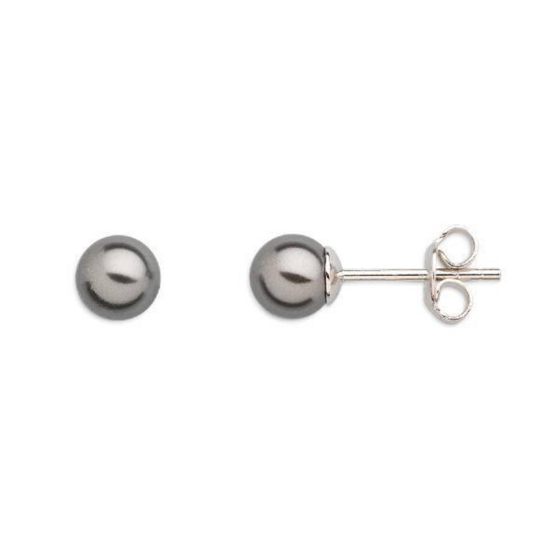 Ohrstecker Damen "Pearl Dreams" Silber Perle Grau XS51