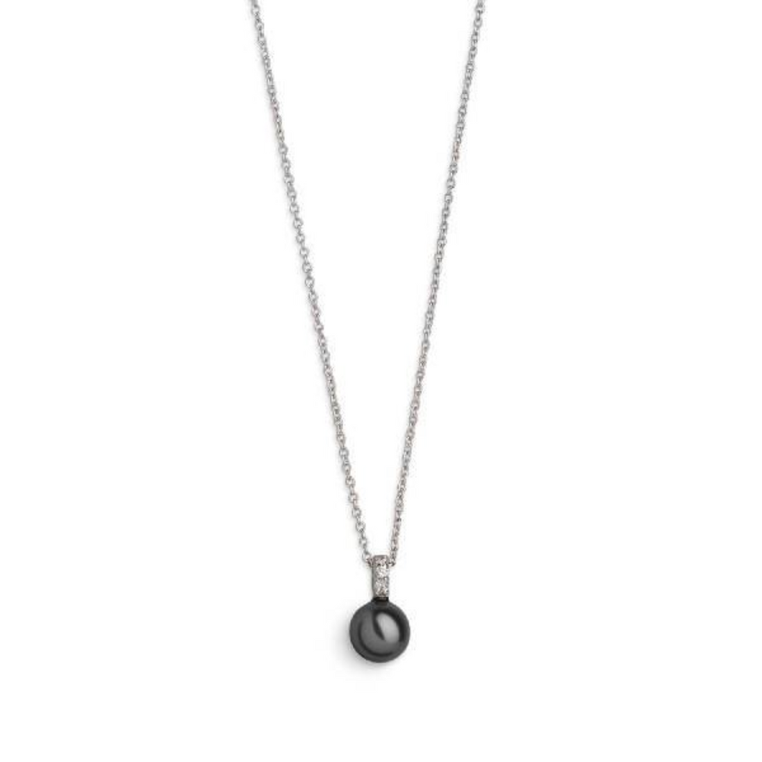 Kette Damen "Pearl Dreams" Silber Perle Schwarz