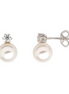 Ohrstecker Damen "Pearl Dreams" Silber Krappe Zirkonia