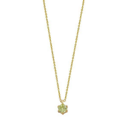 Kette Damen "Multicolor" Silber vergoldet Krappe Apfel