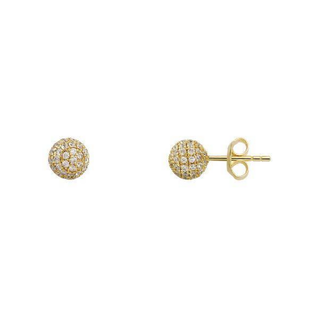 Ohrstecker Damen "Modern Classic" Silber Goldfarben XS