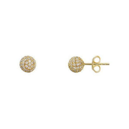 Ohrstecker Damen "Modern Classic" Silber Goldfarben XS