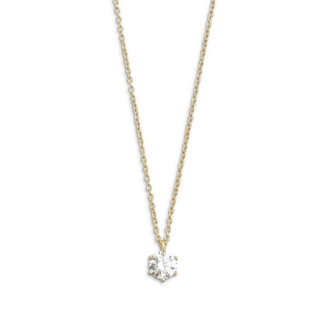 Kette Damen "Silver Circle K" goldfarben