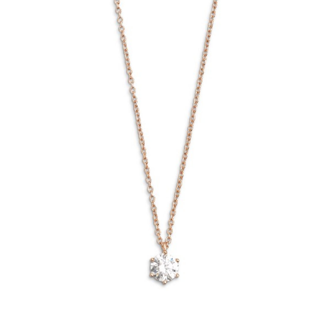 Kette Damen "Silver Circle K" rosèfarben