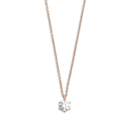 Kette Damen "Silver Circle K" rosèfarben