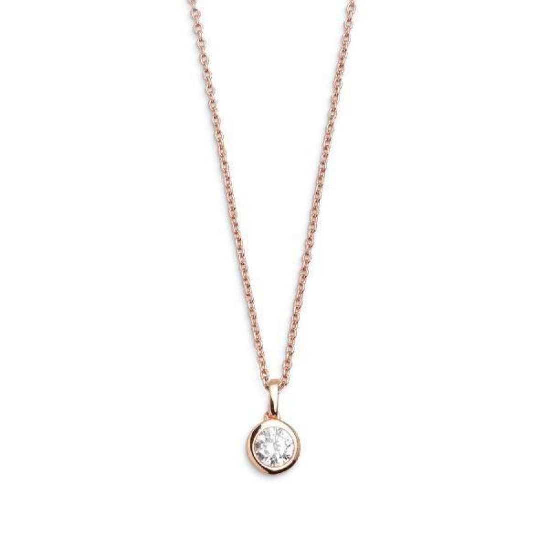 Kette mit Anhänger Damen "Silver Circle" Silber Roséfa