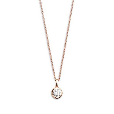 Kette mit Anhänger Damen "Silver Circle" Silber Roséfa