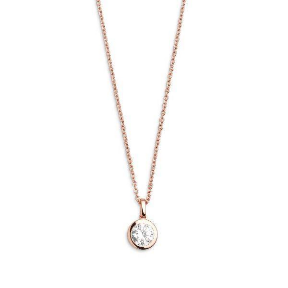 Kette mit Anhänger Damen "Silver Circle" Silber Roséfa