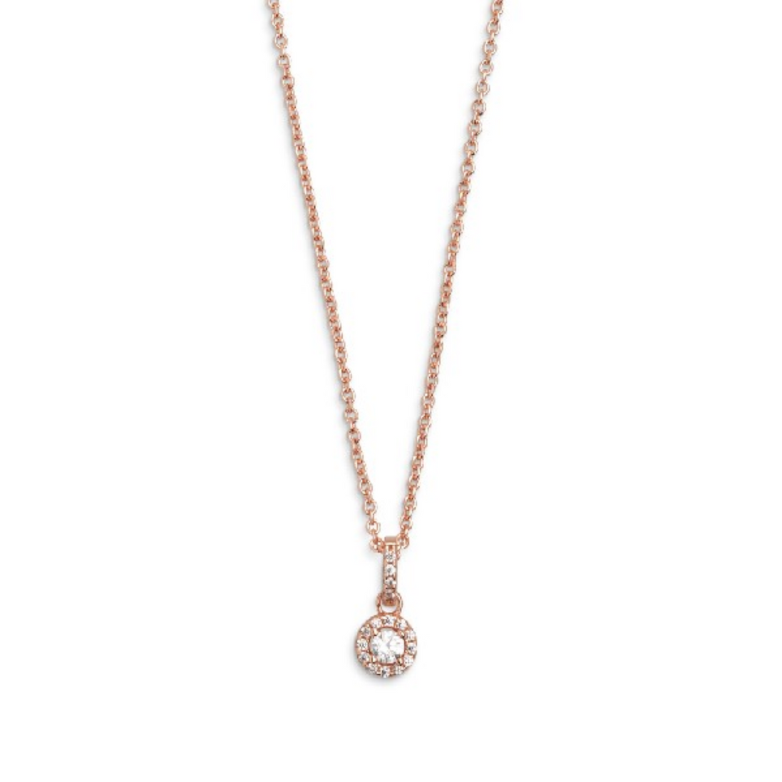 Kette Damen "Silver Circle K" rosèfarben