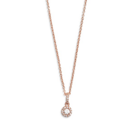 Kette Damen "Silver Circle K" rosèfarben
