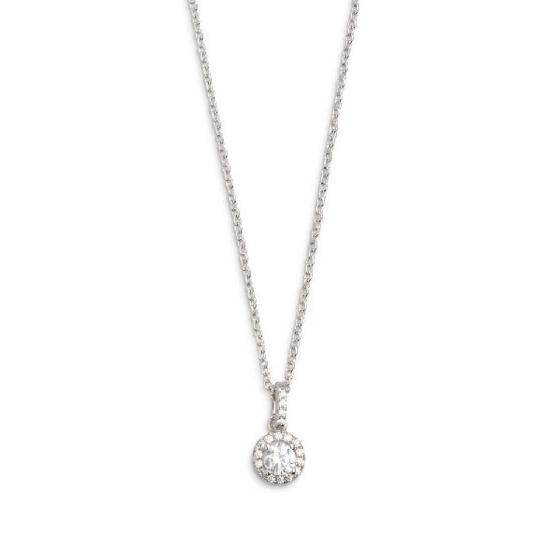 Kette Damen "Silver Circle K" silberfarben