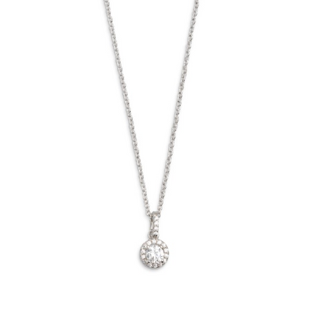 Kette Damen "Silver Circle K" silberfarben