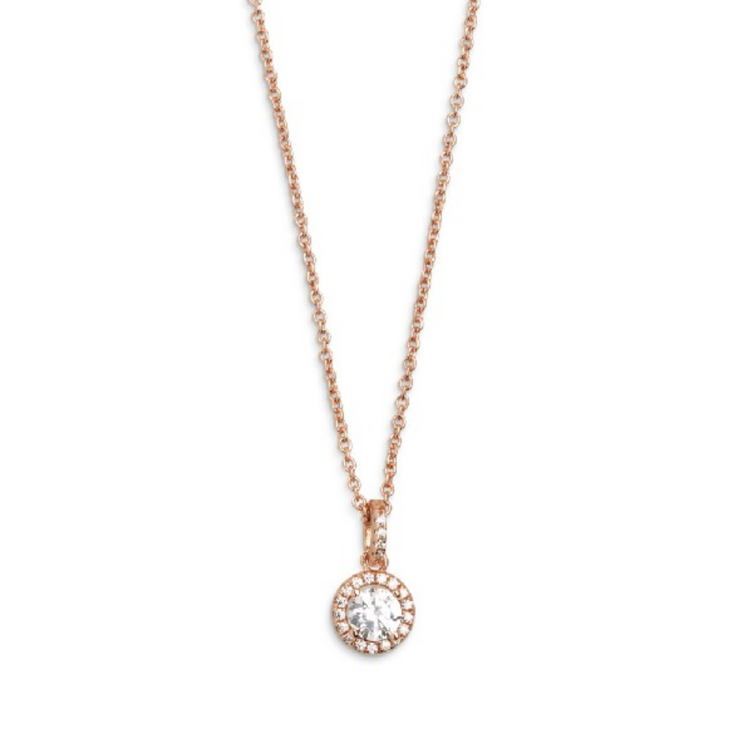 Kette Damen "Silver Circle K" rosèfarben