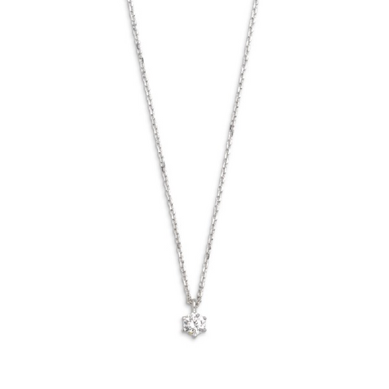 Kette Damen "Silver Circle K" 4 mm silberfarben XS738