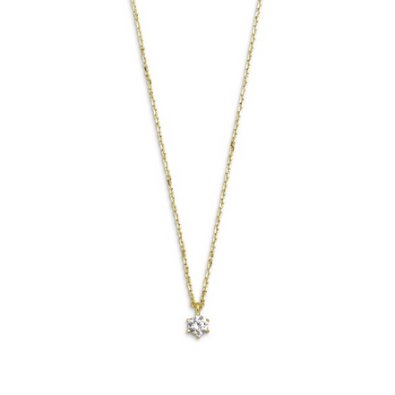 Kette Damen "Silver Circle K" 4mm goldfarben