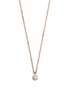 Kette Damen "Silver Circle K" 4mm rosèfarben