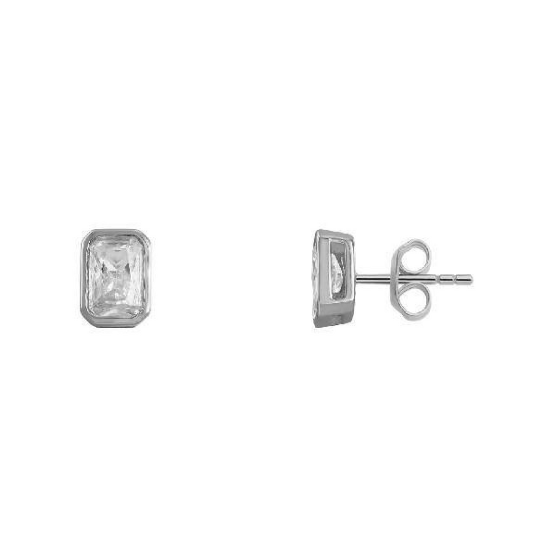 Ohrstecker Damen "Silver Circle " Silber