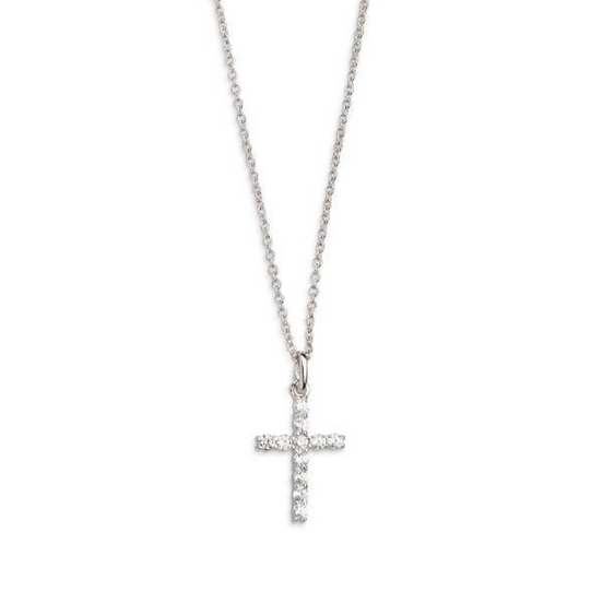 Halskette Damen "Symbolic Power" Silber Anhänger Kreuz
