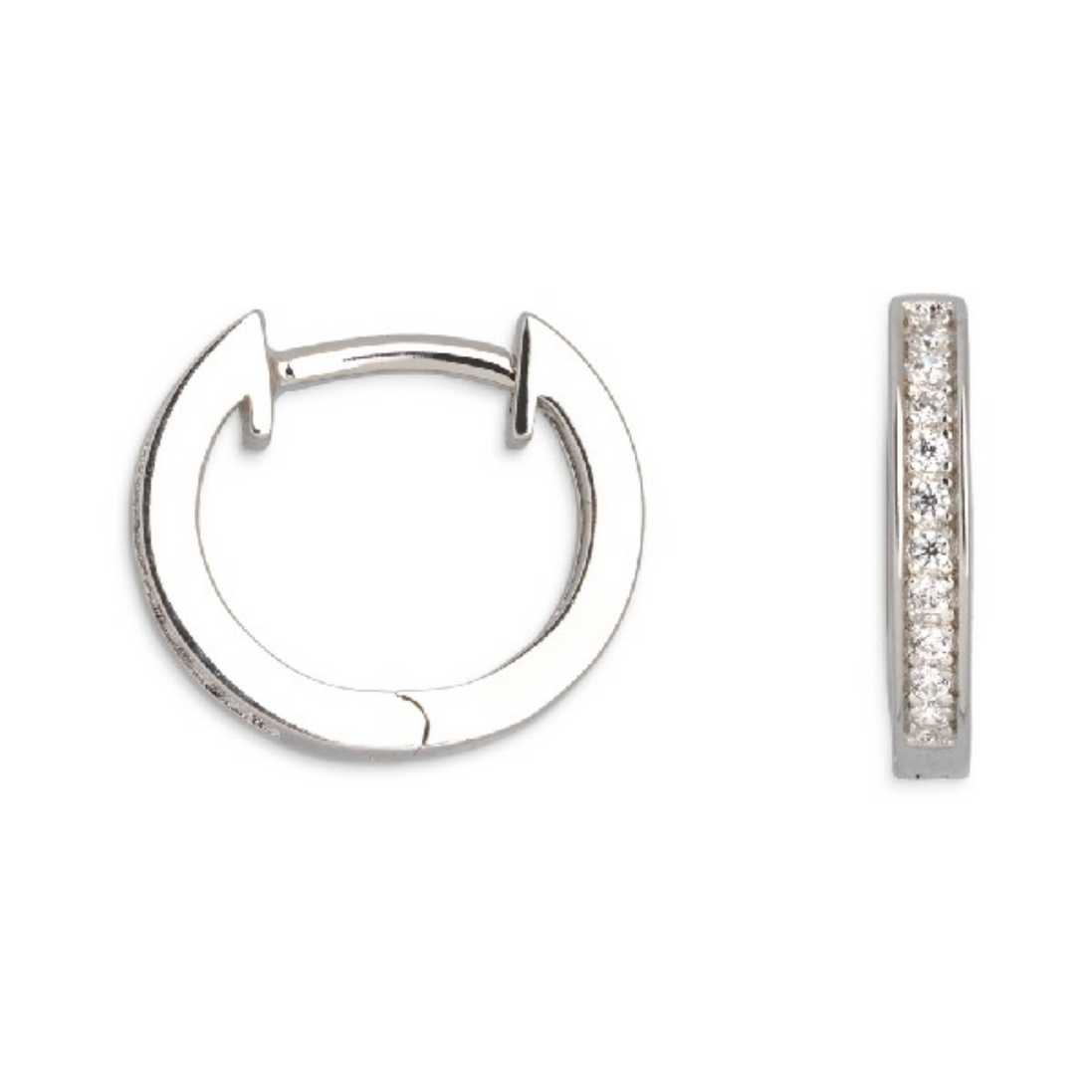 Creolen Damen "Modern Classic" silberfarben