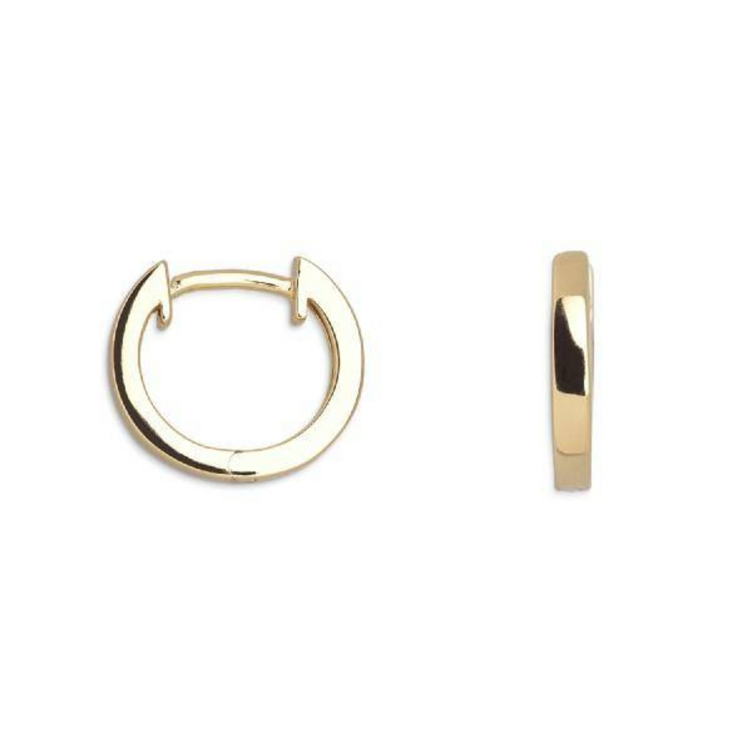 Creolen Damen "Modern Classic Basic" Silber Goldfarben