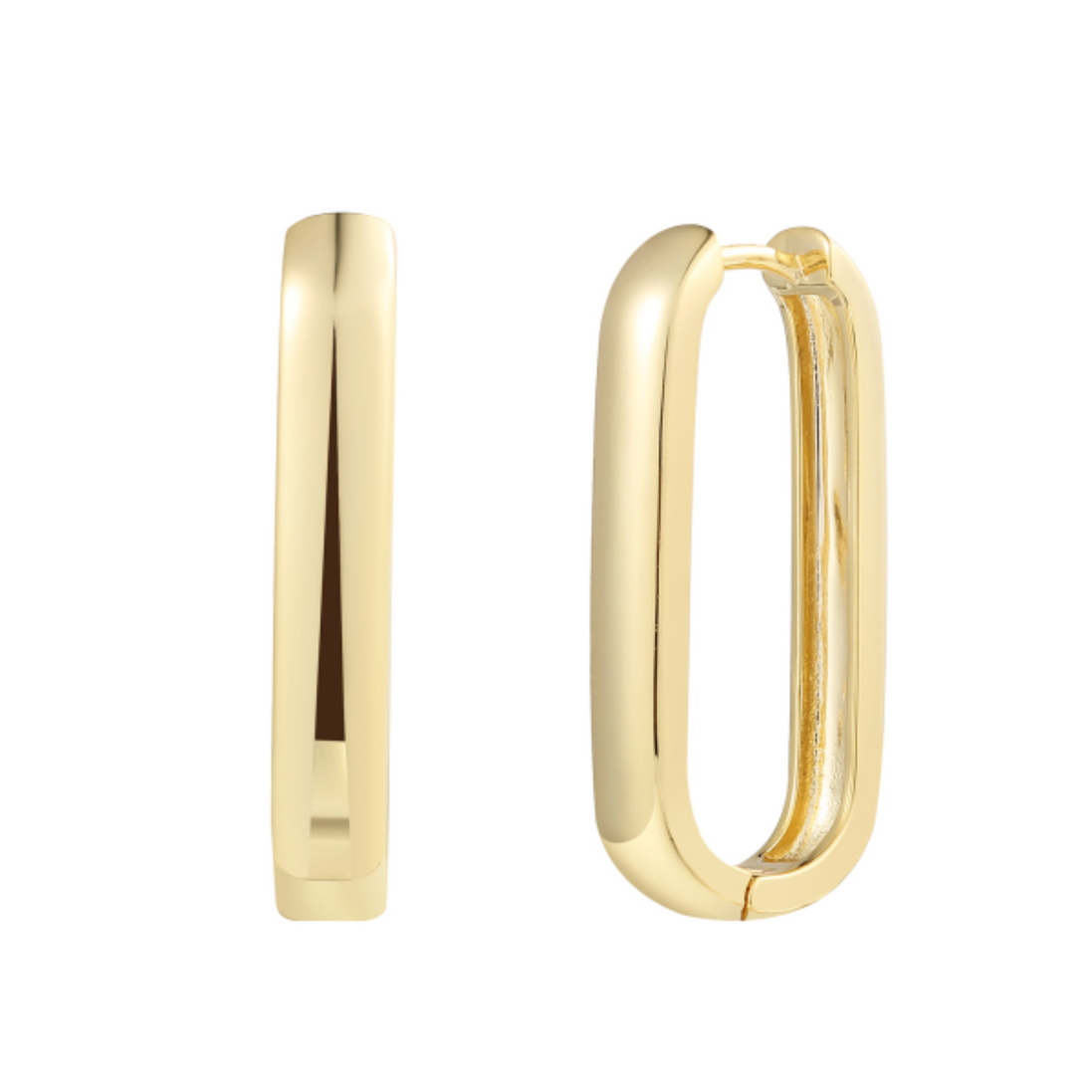 Creolen Damen "Link Large" goldfarben