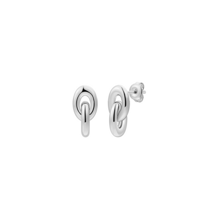 Ohrstecker Rain Silber