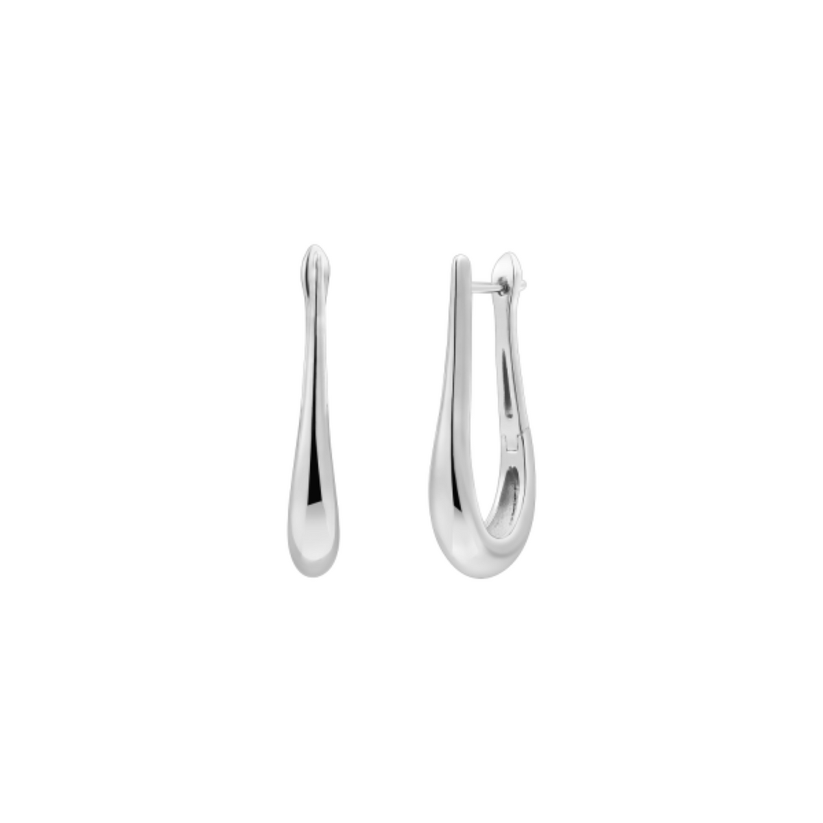 Creolen Rain Silber