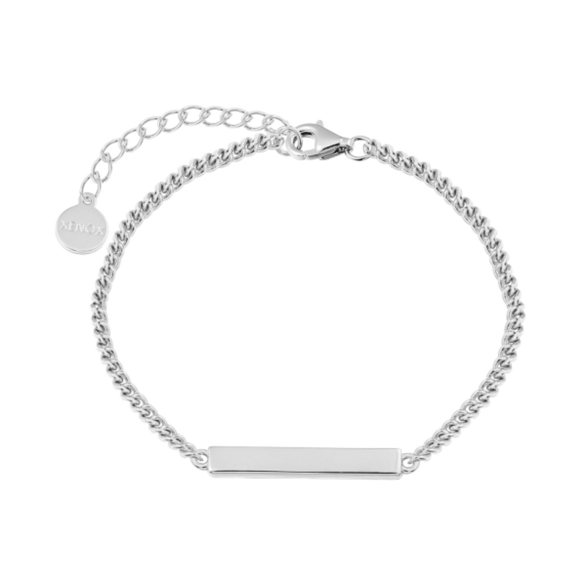 Armband Tag mit Platte Silber