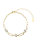 Gliederarmband Linked Zirkonia Vergoldet