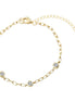 Gliederarmband vergoldet Zirkonia