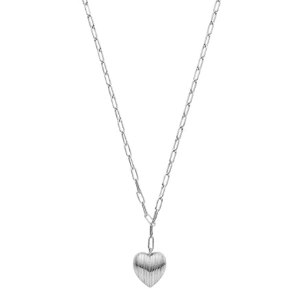 Gliederkette Herzanhänger silber