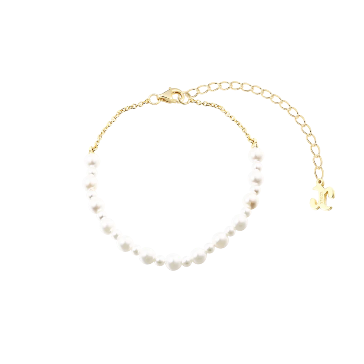 Perlenarmband Pearl Sea 925/-18k vergoldet