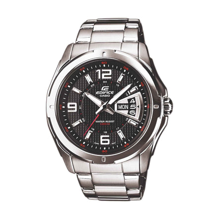 Uhr Herren "Edifice" Edelstahl, silber, schwarz EF-129