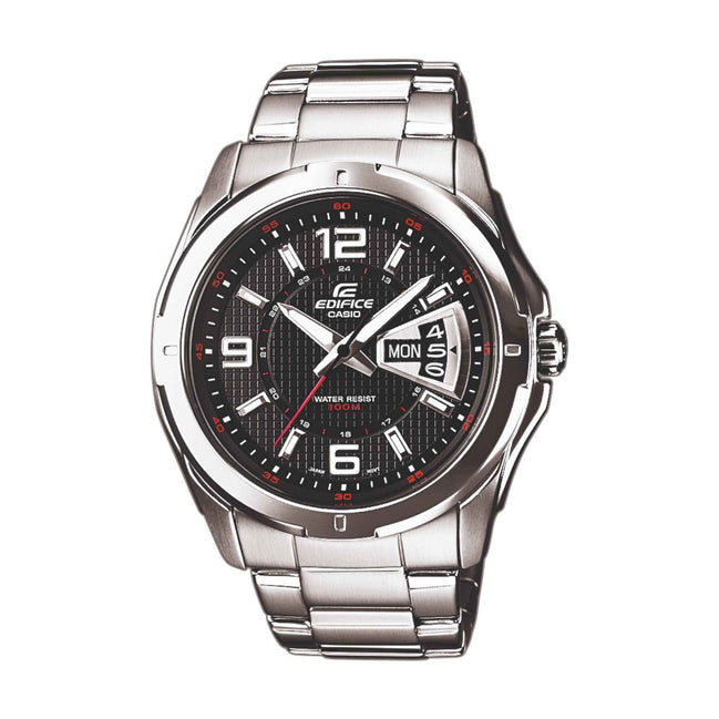 Uhr Herren "Edifice" Edelstahl, silber, schwarz EF-129