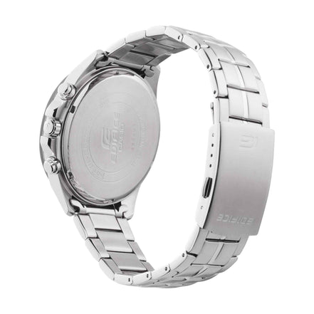 Uhr Herren "Edifice" Edelstahl, silber, schwarz, rot E