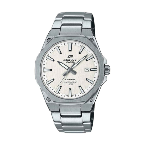 Uhr Herren "Edifice" Edelstahl, silber, weiß EFR-S108D