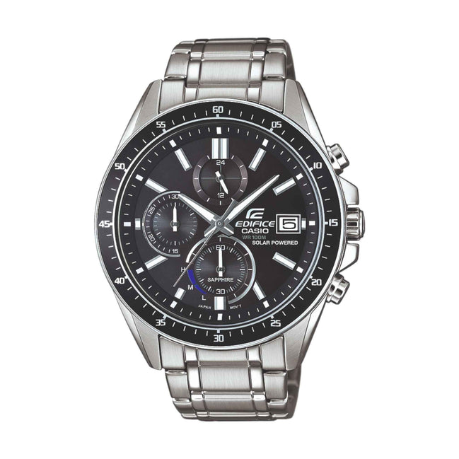 Uhr Herren "Edifice" Edelstahl, silber, schwarz EFS-S5
