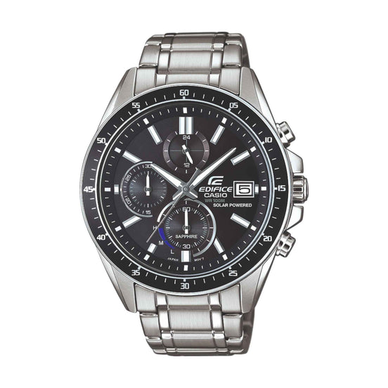 Uhr Herren "Edifice" Edelstahl, silber, schwarz EFS-S5