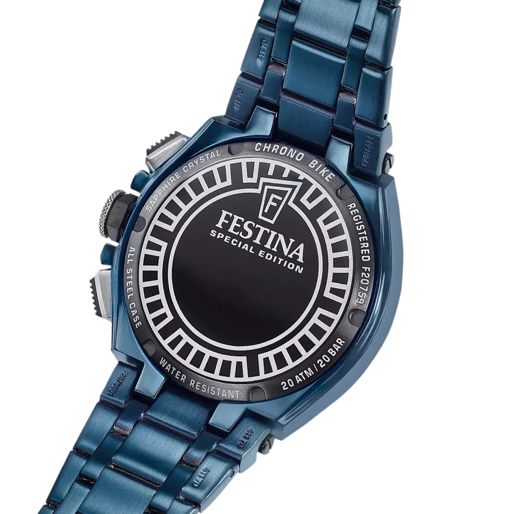Herrenuhr Chrono Bike Spezialausgabe blau