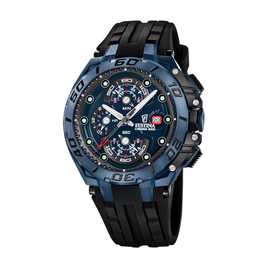 Herrenuhr Chrono Bike Spezialausgabe blau