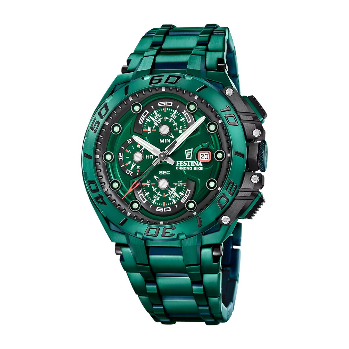 Herrenuhr Chrono Bike Spezialausgabe grün