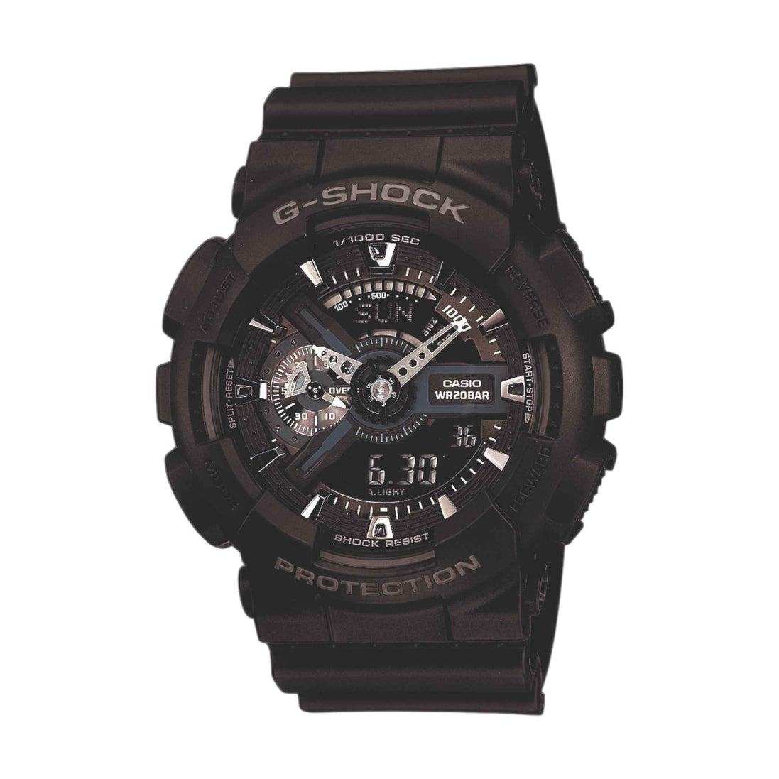 Uhr Herren "G-Shock" Resin-Armband, schwarz GA-110-1BE