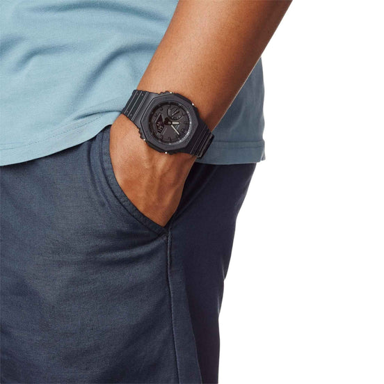Uhr Herren "G-Shock" Resin-Armband, schwarz GA-2100-1A