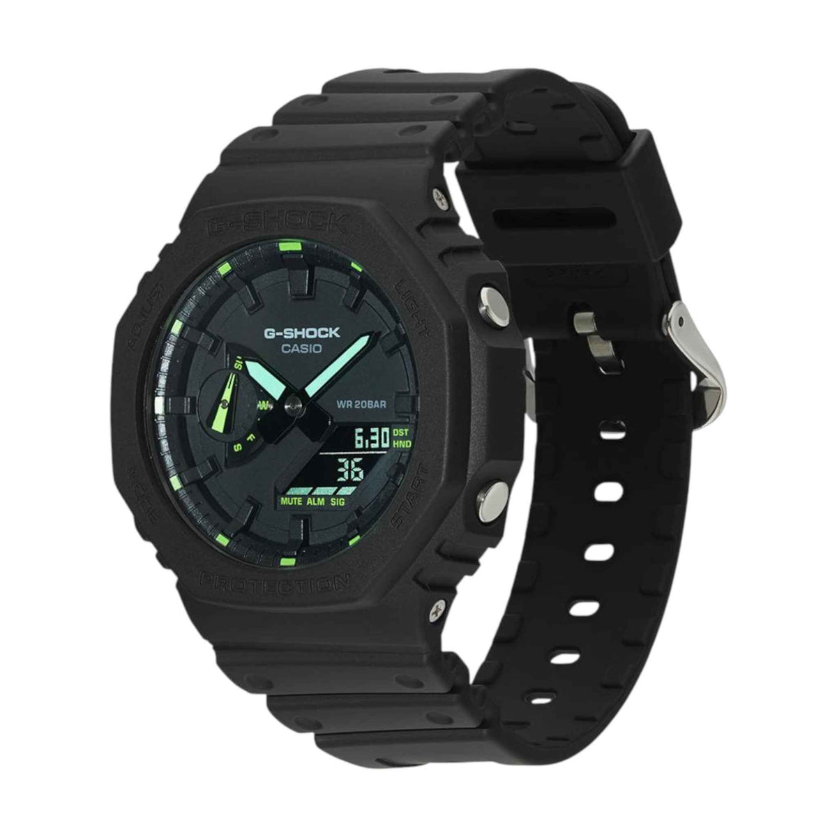 G-Shock Herrenuhr schwarz, grün