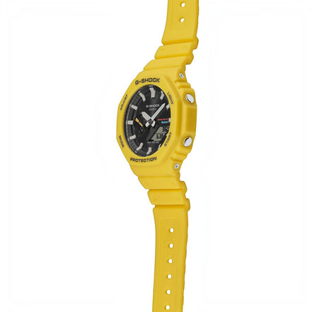 Uhr Herren "G-Shock" Resin-Armband, gelb, schwarz GA-B