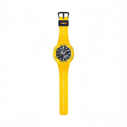 Uhr Herren "G-Shock" Resin-Armband, gelb, schwarz GA-B