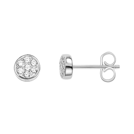 Ohrstecker "Sparkling Circles" Silber